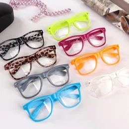 Sunglasses Frames Fashion Colors Clear Len Geek Nerd Glasses Plain Mirror Eyeglasses Eyewear Eye Spectacle Plastic FrameFashion