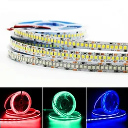2835 LED -strip Light 12V 24V Single Row 5M 1200 lysdioder Varm vit/röd/grön/blå bandremsor Flexibel belysning för julrumsheminredning