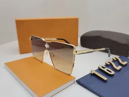 Błębnik najwyższej jakości klasyczny pilot 1622 Cyklonowe okulary przeciwsłoneczne projektant marka mody męskie damskie okulary słoneczne okulary metalowe szklane soczewki z pudełkiem