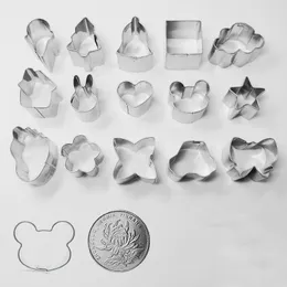 Bakning formar 1st Patisserie Reposteria Cloud Flower Tree Music Star Small Moldes Metal Cookie Cutter Fondant Cake Decor Tool Biscuit Mold