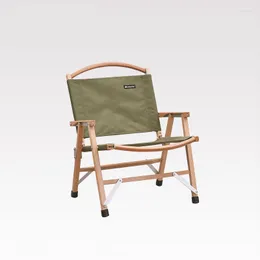 Obozowe meble z litego drewna kempingowe krzesło składane na zewnątrz przenośny stołek bukowy back światło luksus retro kmite
