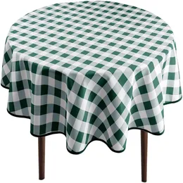 Toca redonda de mesa redonda de 60 polegadas - manchas à prova d'água e tecido de tecido lavável resistente a rugas para a sala de jantar Picnic ao ar livre