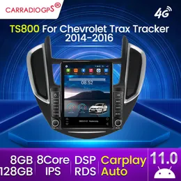 8G 128G Android 11 CarPlay Auto All in One Stereo Car DVDビデオプレーヤーChev Trax Tracker 2014-2016用インテリジェントシステム