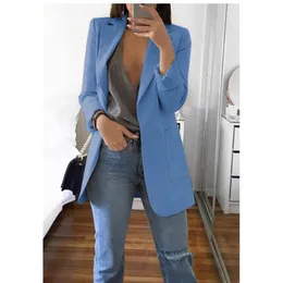 Pantaloni Nuovo blazer di alta qualità da donna primavera e autunno stile esplosione moda bavero cardigan sottile temperamento blazer di grandi dimensioni (S5XL)