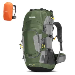 Pakiety plecakowe 60L Waterproof Climbing Plecak Plecak na zewnątrz torba sportowa Travel Travel Camping Torak Plecak Bag w torbie trekkingowe dla mężczyzn J230502