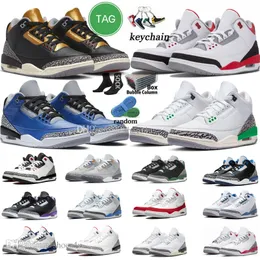 3 Scarpe da basket per Uomo Donna 3s Lucky Green Pine White Cement Reimagined Hall Of Fame Unite Fire Red Cardinal Rust Pink Mocha Scarpe da ginnastica sportive da uomo e da donna