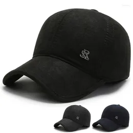 Top Caps Ayarlanabilir Boyut Kış Erkekler Kulaklık Şapkalar Snapback Cap Plus Velvet Sıcak Beyzbol Kulak Koruyucusu Günlük Sporlar