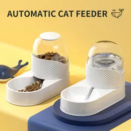 Feeding Pet Automatic Feeder 2L Cat Automatic Dispenser Water Fountain Large Capacity Pet Bowls Dog Feeding Bowls Water Bottle