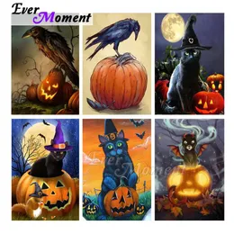 Crafts Ever Moment Diamond Painting Animals Pumpkin Halloween Full Square Round Drill 5D DIY Mosaic Embroidery Cross Stitch ASF1915