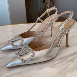 2023 Crystal High-Heeled Shoes High Heels Wedding Shoes Sandaler High-End Cinderella Bride Rhinestone Pearl Women's Fashion Large Size Small Size 35-40 -483