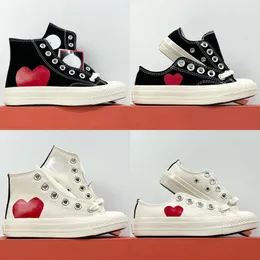 Buty dziecięce High Play Płócienne trampki Love Heart 70s Dziewczęta Chłopcy Niskie All Star Designer Białe Czarne tenisówki Dzieci Młodzieżowe buty na co dzień Maluch Sport Na zewnątrz Buty sportowe