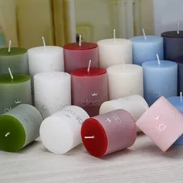 Velas de vela de 5 cm de velas domésticas para emergência 3 tamanhos 8 cores Celas perfumadas opcionais Velas sem fumaça para orar decoração de casa Z0418