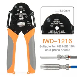 Tang iwd1216 En anslutning han och kvinnlig stift crimping tång för wei en Harting hee crimping tång kallpressande nål iwiss verktyg