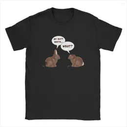 メンズTシャツ男性女性Tシャツチョコレートイースターデイウサギバーツ面白いコットンティーショートスリーブシャツ服ビッグサイズ