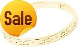 COACH Kissing C-type Hinged Bracelet - Gold