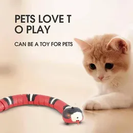 おもちゃスマート電気誘導ヘビおもちゃUSB充電リモートコントロール面白い猫おもちゃ怖いおもちゃ玩具子供ペット