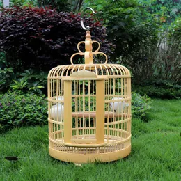 Nests 33cm Bird cage bamboo bird cage starling special head thrush cage small parrot embroidered eye full set WF9281120