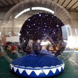 2md Beautiful Clear PVC Inflatable Christmas Snow Globe Photo Booth for Taking Photos