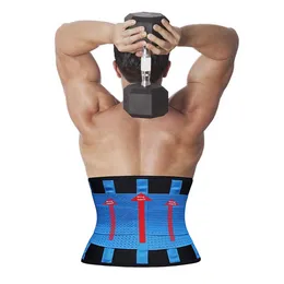 Cinturón de movimiento de malla transpirable y doble ajustable para evitar daños a la cintura durante el entrenamiento, un cómodo soporte lumbar de larga duración,