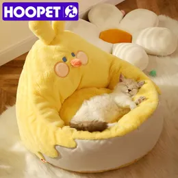 Mats Hoopet Cat Litter Winter Warm Winter Cat Mattress Semienclosed Pet Supplies Cat Sleeping Nest Four Seasons Universal