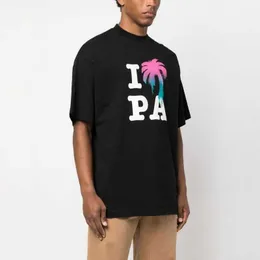 مصمم أزياء الملابس PA Teshirts جولة الرقبة المطبوعة زوايا تي شيرت قصيرة الأكمام