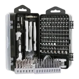 Conjunto de chave de fenda Schroevendraaier 138/135/115 em 1 Kit de bits de parafuso Torx Phillips magnético com chaves de fenda para reparo de telefone PC Conjuntos de ferramentas manuais