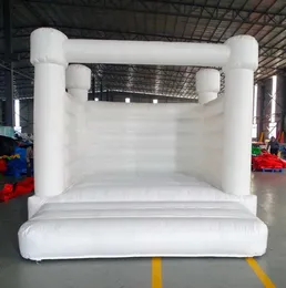 3x3m Multi-Color White Wedding Inflatable Bounce House com 4 Post Pastel Wedding Bounter Bouncy Castle para crianças