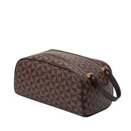 women travel makeup bag new designer high quality men wash bag cosmetic bags with dust bag 47552