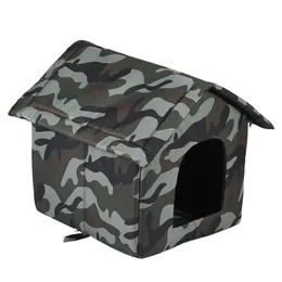 Tappetini Cuccia per animali domestici Cuccia per cani calda invernale impermeabile per gatti da esterno/interno Rifugio per gatti selvatici con tetto rimovibile Facile da pulire