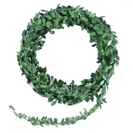 Decorative Flowers Vines Simulated Garland Cake Artificial Foliage Green Leaves