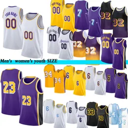 2022 Russell Westbrook Carmelo Anthony Basketball Jerseys 0 7 23 6 James Mens Shirts 3 Davis 32 34 75. rocznica miasta Vintage Jersey Dostosowanie koszulki