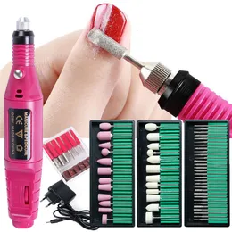 Nail Art Equipment 20000RPM Professional Electric Nail Drill Machine Kit Mill For Manicure Cutter For Removing Gel Varnish Nail Machine GLHBS-011P 230428