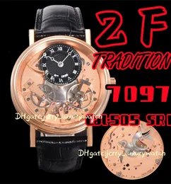 ZF 7097 Tradition Vollautomatische Rückwärtssprung-Luxus-Herrenuhr aus zweiter Hand, 505 SR1 Mechanisches Uhrwerk 40 mm x 11,65 mm, Gold
