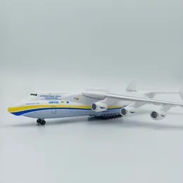 Aircraft Modle Antonov AN-225 MRIYA Plastic Airplane Model 1/400 Scalika statyczna kolekcja dorosłych Mini Lane Play Boys Prezent 21cm 230503