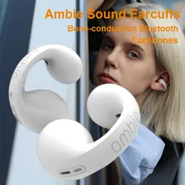 Phone Cell Earphones for Ambie Sound Earcuffs 1 Ear Earring Wireless Bluetooth Auriculares Headset TWS Sport Earbuds 230503