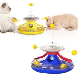 Toys Pet Malzemeleri Kedi Pikap Toy Toy Tease Cat Ball Kedi Kendi Kendini Merhaba Track Ball Tease Stick Keden Tease Kedi Artefakt Oyuncak Evcil Hayvan Ürünleri