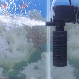 Bombas pequena bomba de água do aquário para pequeno aquário tartaruga tanque de peixes 4w 6 bomba de aquário fluxo filtro de água bomba esponja preta neverelse