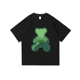 Projektant moda luksusowa bottega klasyczna koszulka Wysokiej jakości nowy pół rękawów BV zielony niedźwiedź drukarnia Mężczyźni i kobiety T-shirt Venetta Pure Cotton Para Hip Hop koszulka