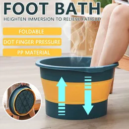 Becken tragbarer Fuß einweichen Eimer Faltbares Fußbademassage Fass Haushalt Fuß Spa Eimer Langlebige Füße Gesundheitsversorgung