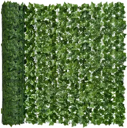 50X200 cm Siepe di Edera Artificiale Foglia Verde Pannelli di Recinzione Faux Schermata di Recinzione Privacy per la Casa Giardino Esterno Decorazione Balcone