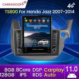 2din 128g Android 11 4G WiFi DSP Carplay Car DVD Radio Multimedia Player For Honda Fit Jazz 2007-2014 GPS