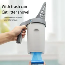 Housebreaking Integrated Cat Litter Box Scoop Shovel Sand Toilet Scoop For Cats Selfcleaning Kitty Litter Tray Shovel Poop Cats Supplies Pet