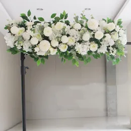 Decorative Flowers 50cm DIY Flower Row Acanthosphere Rose Eucalyptus Wedding Decor Peony Hydrangea Plant Mix Arch Artificial Fl & Wreaths