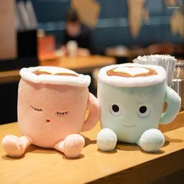 Pillow Creative Latte-shape Throw Pillows Cute Japanese Matcha Latte Cup Doll Figures Girls Birthday Gifts Decoration Household