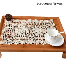 Mats Pads Neue Baumwolle Tischset Pad Tuch Häkeln Kaffee Tischset Tasse Tee Hochzeit Untersetzer Handgemachte Weihnachtsblumendeckchen Küche Z0502