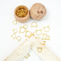 Skärmattnålklipp Craft Locking Stitch Sying Supplies Markers Cat Ears Crochet Sticke Accessories