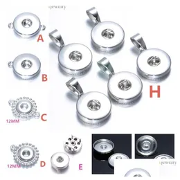 クラスプフック多くのスタイルメタルアロイ18mm/12mmヌーサジンジャースナップボタンベースペンダントジュエリー調査結果DIYブレスレットDHHRDのアクセサリー