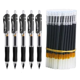 Ballpoint Pens Stylna żel Ustaw BlackRedBlue Ink do pisania 05 mm Wpełniacze