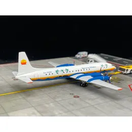 Aircraft Modle 1 400 Scale Ilyushin IL-18 CU-T1532 Modellflygplan Aero Caribbean Airlines Alloy Aircraft Plan Model for Collection 230503