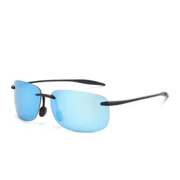 Дизайнерские солнцезащитные очки мужские спортивные очки UV400 Высококачественная поляризационная линза Revo Color Corled Tr-90Silicone рама-M422;Магазин/21621802